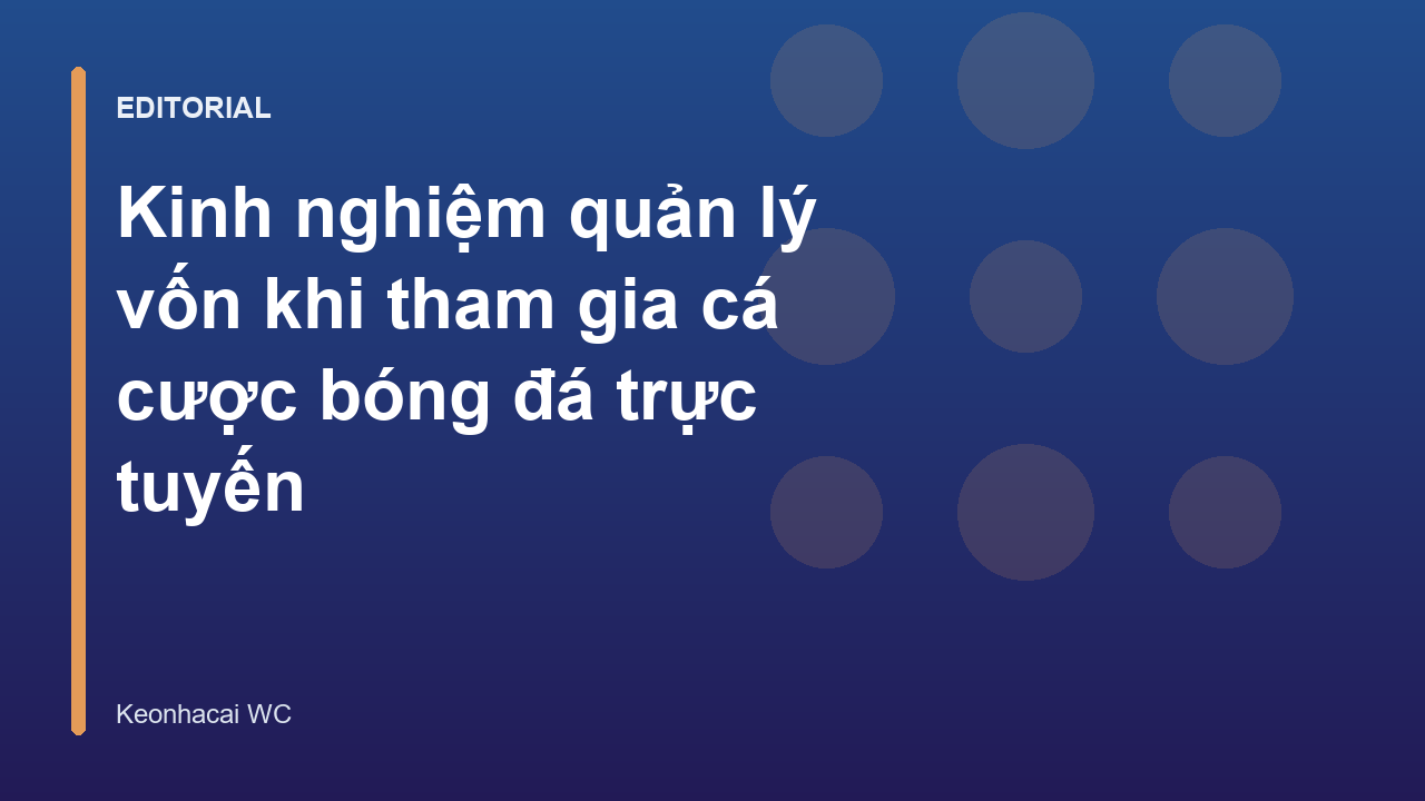 Người chơi bóng đá đang quản lý tài chính cá cược